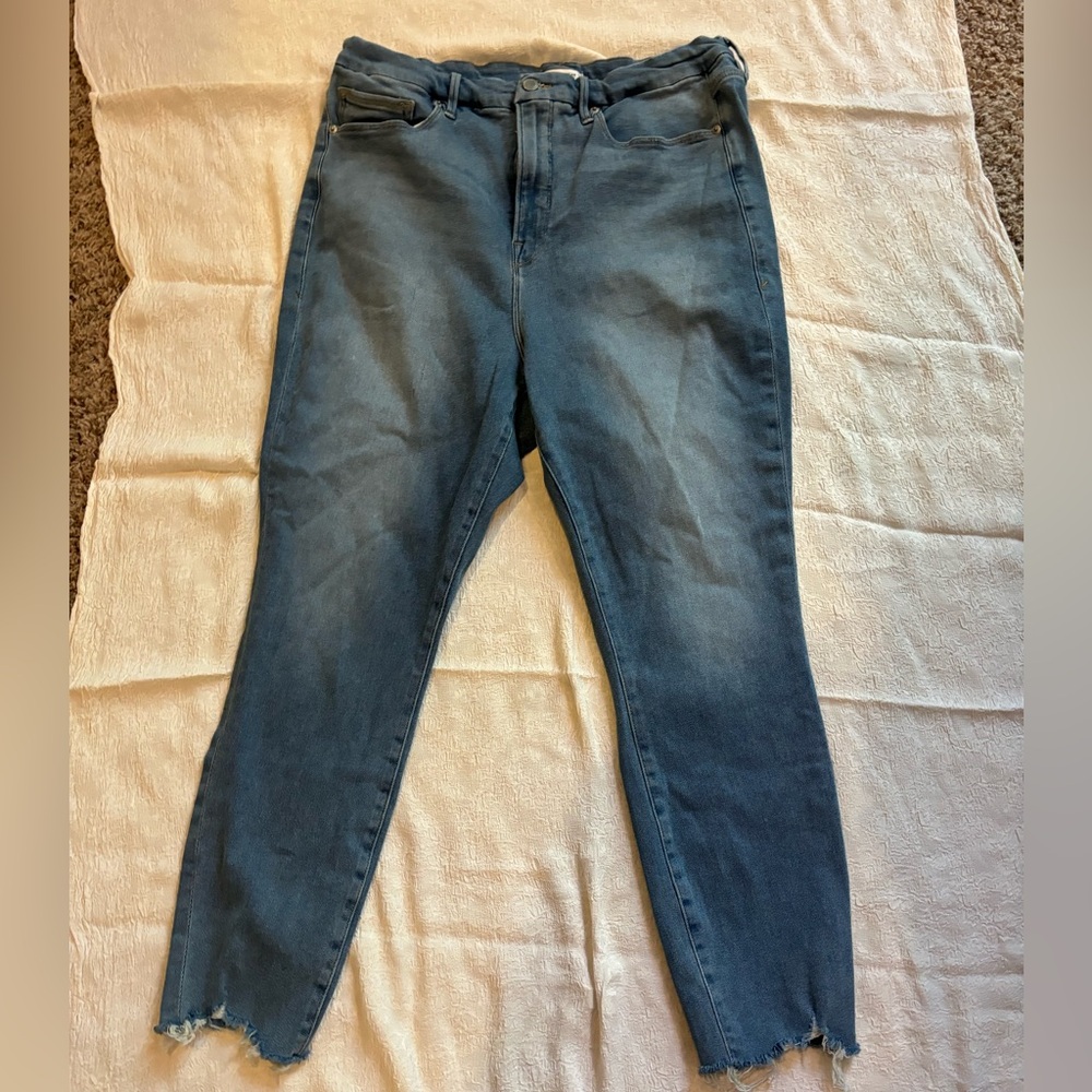 Good American high waisted super stretch jeans